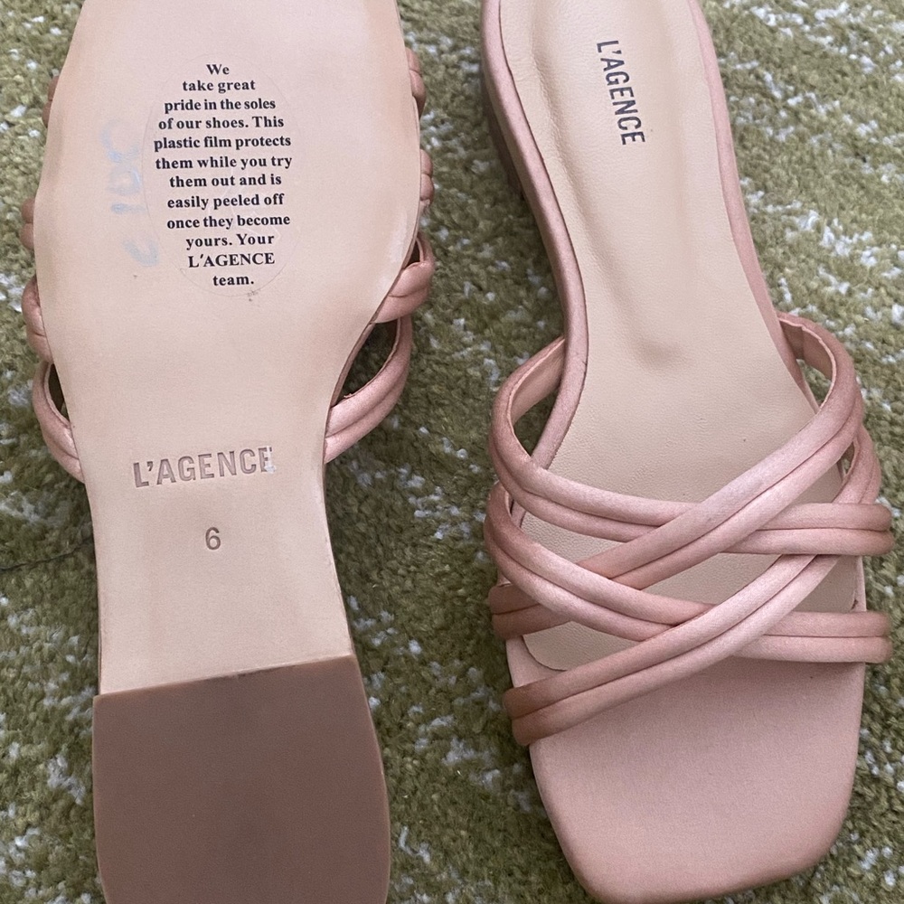 L'agence Blush Strappy Sandals - Picture 3 of 5